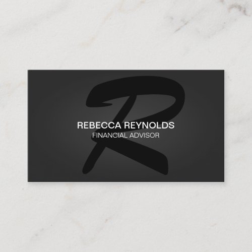 Modern and Elegant Monogram Business Cards