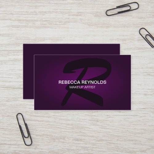 Modern and Elegant Monogram Business Cards