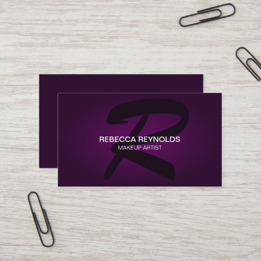 Customizable Modern and Elegant Monogram Business Cards