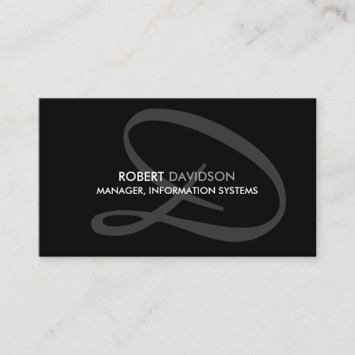 Modern and Elegant Monogram Business Card Template