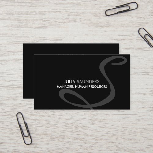Modern and Elegant Monogram Business Cards