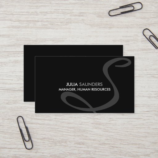 Customizable Modern and Elegant Monogram Business Cards