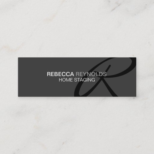 Customizable Modern and Elegant Monogram Business Card Template