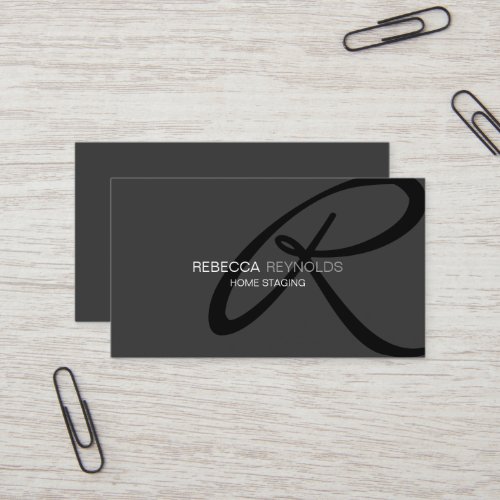 Modern and Elegant Monogram Template Business Card
