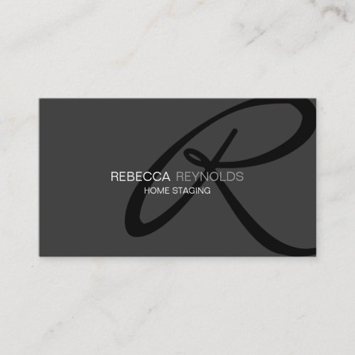 Modern and Elegant Monogram Business Card Template