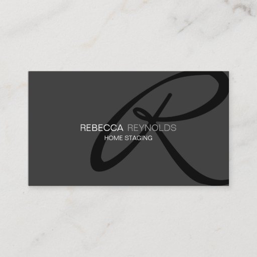 Customizable Modern and Elegant Monogram Business Card Template