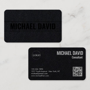 Modern and Elegant professional black kraft Business Card