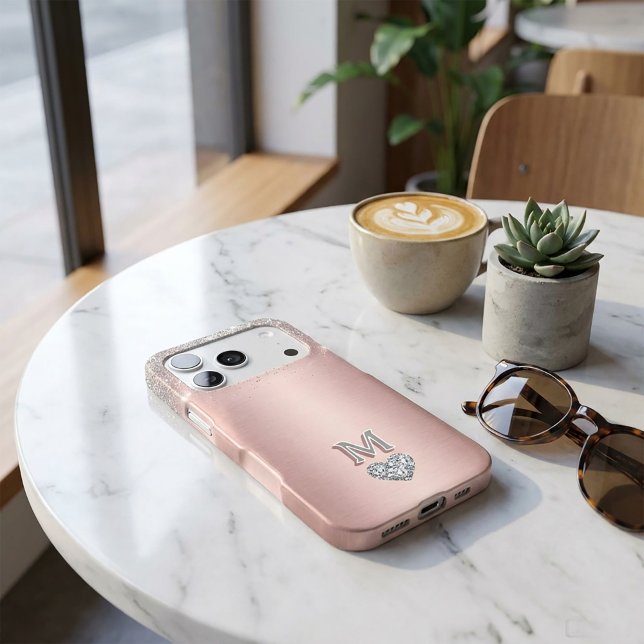 Modern and elegant rose gold glitter white marble  iPhone case (#phonecasemockup#iphonecasemockup#luxuryphonecase#rosegoldcase#feminineaesthetic#chicstyle#stylish)