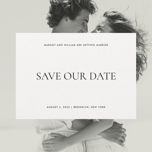 Modern and Elegant Save the Date Announcement Card
