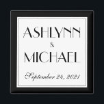 Modern and Elegant Stylish Wedding Date Magnet<br><div class="desc">Modern and Elegant Stylish Wedding Date Magnet - a fun gift for guests,  or use it as a save the date! Easy to customize with your own details and colors.</div>