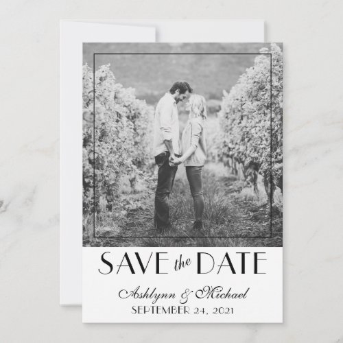 Modern and Elegant Stylish Wedding Save The Date