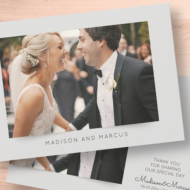 Modern and Elegant Wedding Photo Thank You (Creator Uploaded)