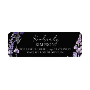 Modern and Elegant Wildflower Rustic Wedding Label