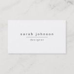 Modern And Minimal Business Card at Zazzle