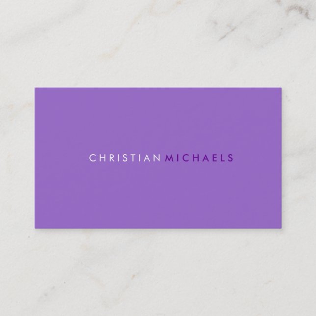 Modern and Minimal Business Card (Front)
