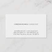 Modern and Minimal Business Card (Back)