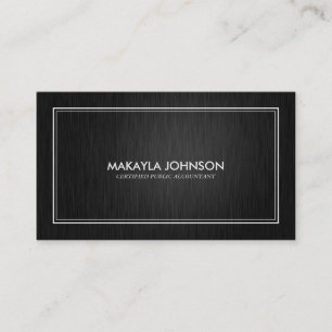 Modern and Minimal Certified Accountant Business Card