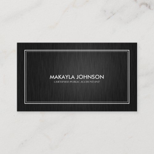 Modern and Minimal Certified Accountant Business Card