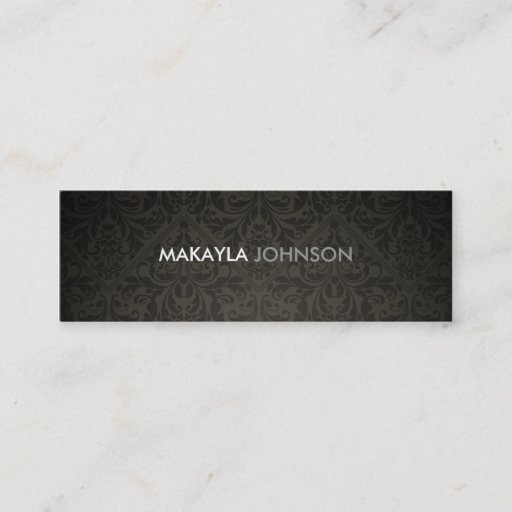 Customizable Modern and Minimal Damask Business Card Templates