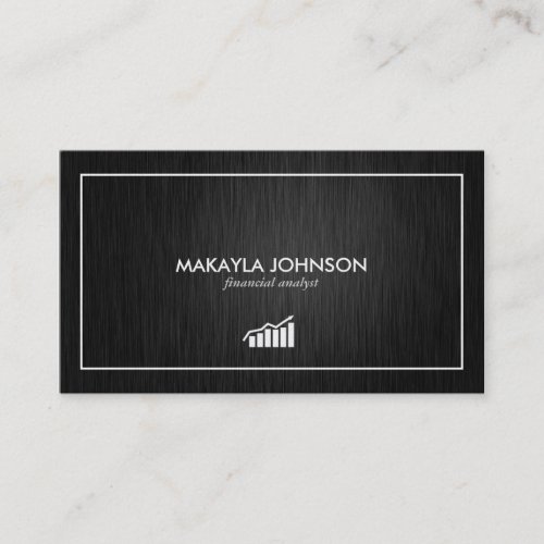 Modern and Minimal Financial Analyst Business Card Templates