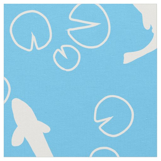 Modern and minimal koi pattern fabric