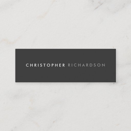 Customizable MODERN and MINIMAL No. 4 Skinny Business Card