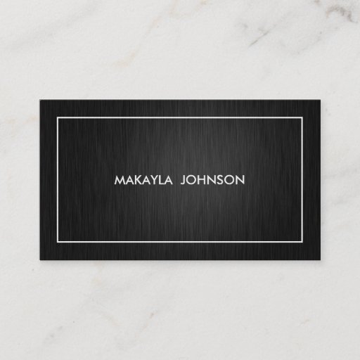 Customizable Modern and Minimal Professional Black and Gold Business Card