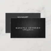 Modern and Minimal Professional Black & Gold Business Card (Front/Back)