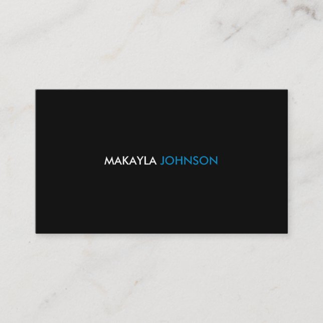 Modern and Minimal Professional Business Cards (Front)