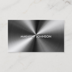 Modern and Minimal Professional Metallic Business Card