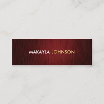 Modern And Minimal Professional Mini Business Card by eatlovepray at Zazzle