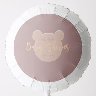 Modern and minimalist Bear Baby Shower Balloon