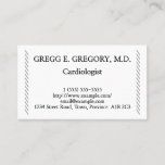 [ Thumbnail: Modern and Minimalist Cardiologist Business Card ]