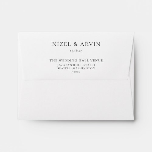 Modern and Minimalist Classic Text Envelope