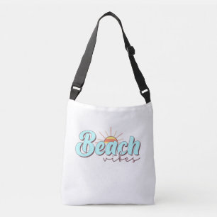 Modern and Simple Beach Vibes White Crossbody Bag