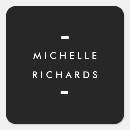 MODERN and SIMPLE BLACK BOX Square Sticker MODERN and SIMPLE BLACK BOX Square Sticker