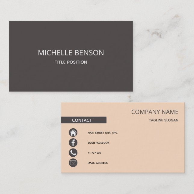 Modern and simple business card (Front/Back)