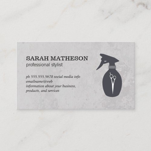 Modern and Simple Hair Dresser Business Card