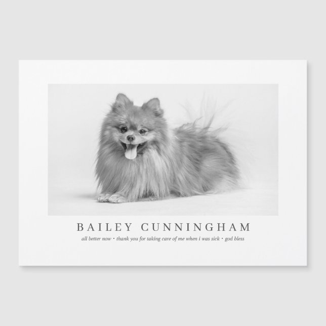 Modern And Simple Photo Pet Thanks Vet Nurses (Front)