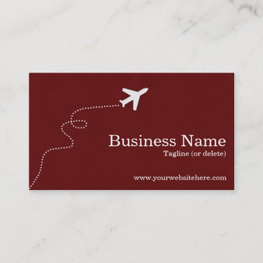 Customizable Modern and Simple Travel Business Cards