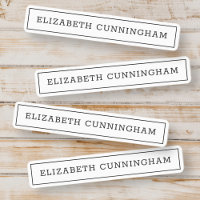 Modern and Simple Typography Frame Add Your Name
