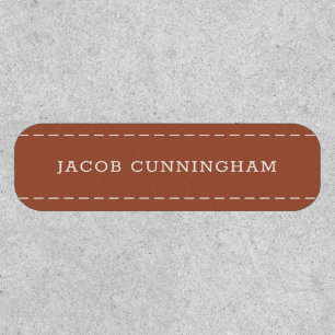 Modern and Simple Typography Stitch Add Four Names Patch