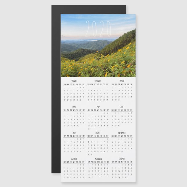 Modern and Simple Typography Wild Outdoor Calendar