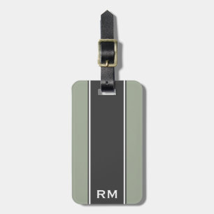 Modern and Sleek Personalized Monogram Luggage Tag