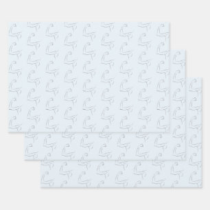 Modern and Strong Man on Father's Day Wrapping Paper Sheets