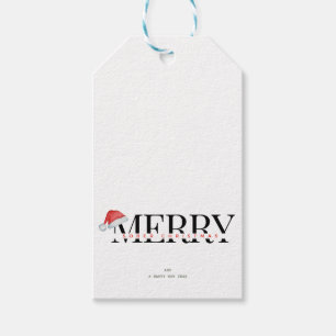Modern and Trendy Merry Sober Christmas Gift Tags