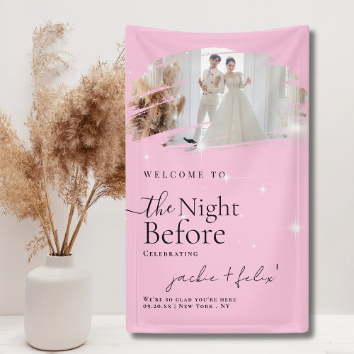Modern And Unique Dinner Rehearsal Welcome Banner