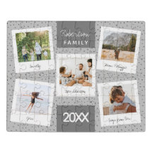 Modern and Unique Family Photo Collage & Caption