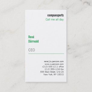 Modern and unusual business card