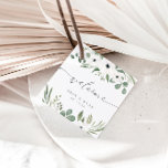 Modern Anemones & Dusty Green Eucalyptus Wedding Favor Tags<br><div class="desc">Design features a bouquet of watercolor greenery, eucalyptus, sage and anemones hand-drawn specially for the «Evergreen Garden» Wedding Invitation Collection. To change your names, wedding location and date, and other details, click «Personalize». View the collection link on this page to see all of the matching items in this beautiful design...</div>